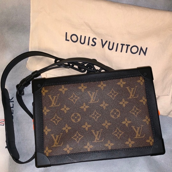 NEW LOUIS VUITTON VIRGIL ABLOH BACKPACK SOFT TRUNK M30337 Taïga Leather  Black ref.329463 - Joli Closet